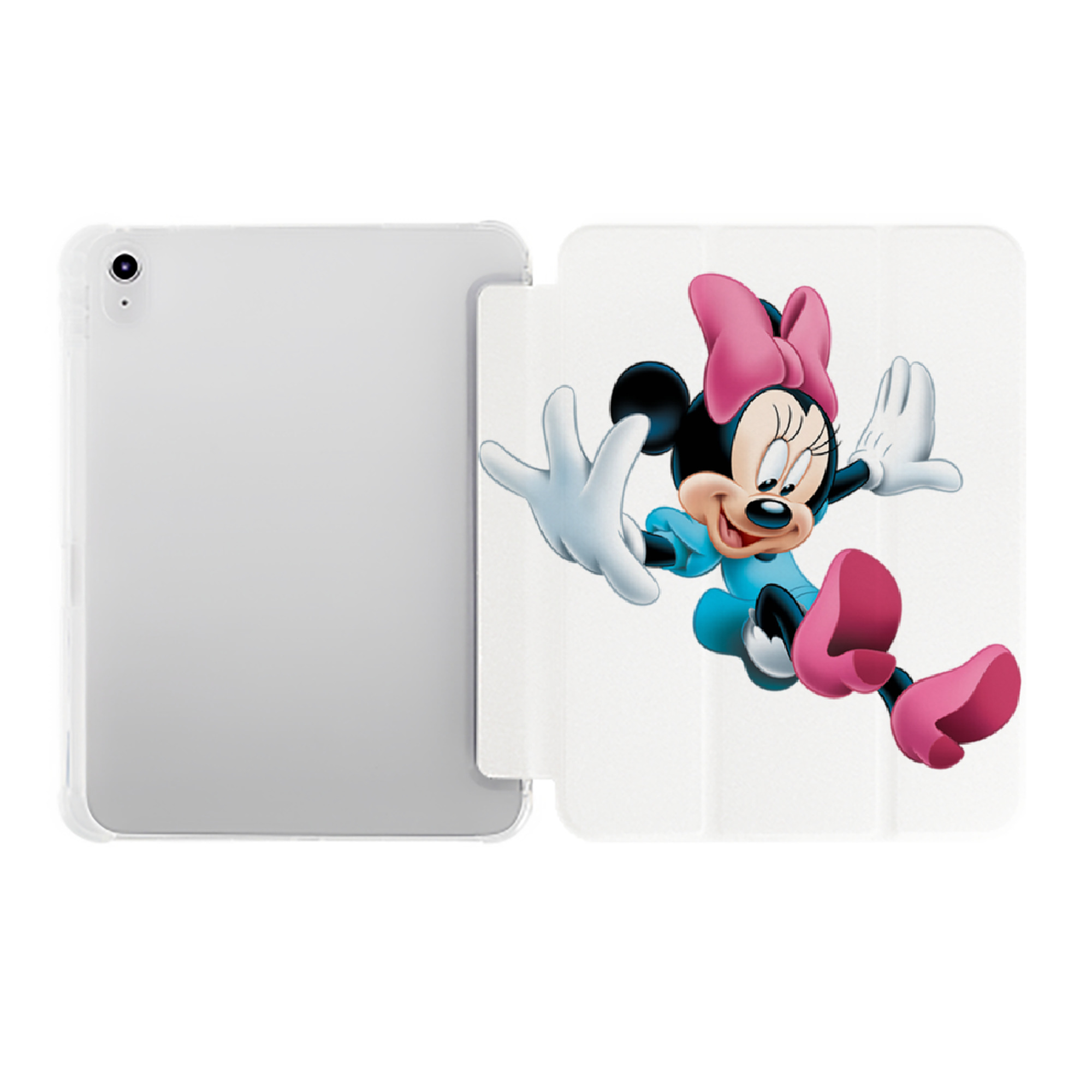 （画像用） ミッキーマウス Mickey Mouse IPad ケース ペン収納付き 三つ折りスタンド PUレザー×シリコン 対応機種9.5/10.5/10.9インチ